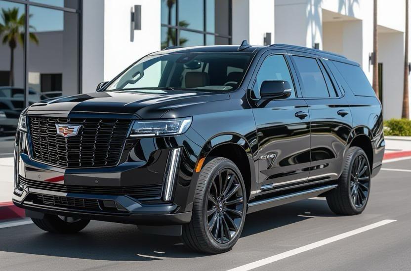 Cadillac Escalade luxury SUV - Premium black car service vehicle