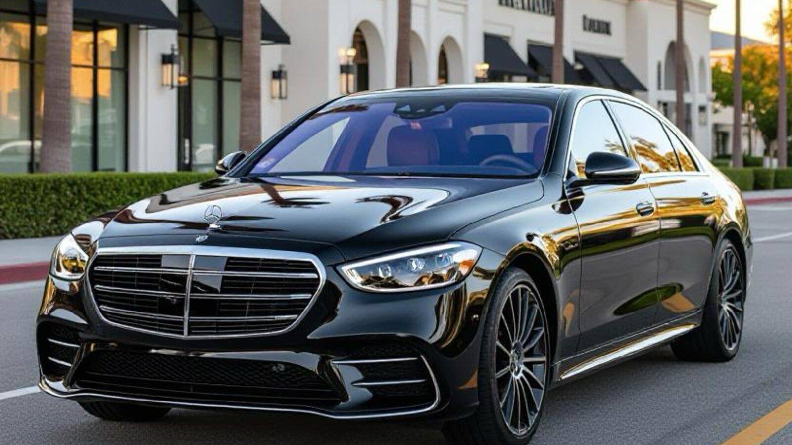 Black car service in Los Angeles — chauffeured Mercedes-Benz S-Class sedan